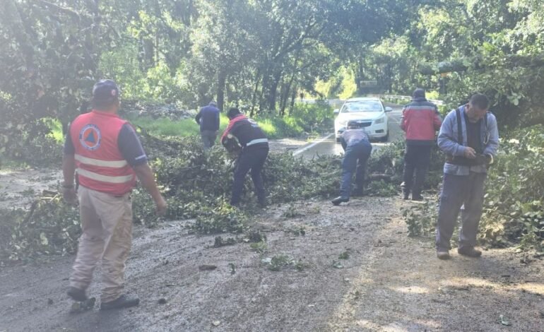 Policía Estatal Mantiene Apoyo y Monitoreo Ante Afectaciones Por Lluvias en Hidalgo