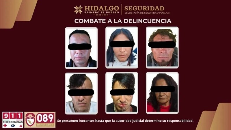 Seis Detenidos Tras Cateos Simultáneos en Pachuca y Apan
