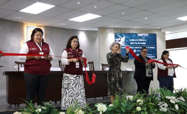 Acerca ISSSTE Hidalgo sus 22 prestaciones y feria de salud al Poder Judicial del estado