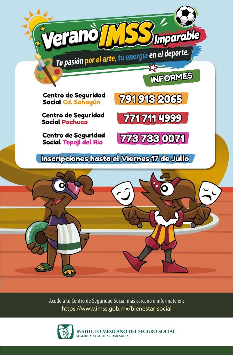 Invita IMSS Hidalgo a cursos de verano en Centros de Seguridad Social