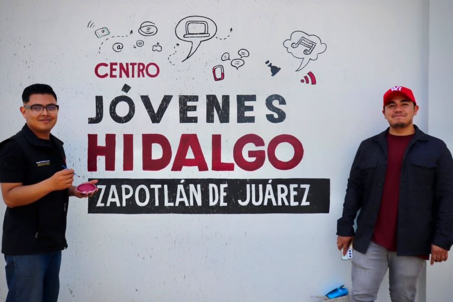 Juventudes de Hidalgo se suman a Tequios por la Paz en Zapotlán de Juárez