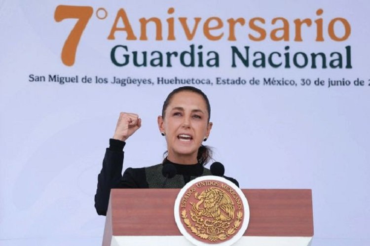 La Guardia Nacional Está Haciendo Historia; Gracias a Su Compromiso Los Homicidios Dolosos Se Han Reducido en 46%: Presidenta Claudia Sheinbaum en El 7° Aniversario de La GN