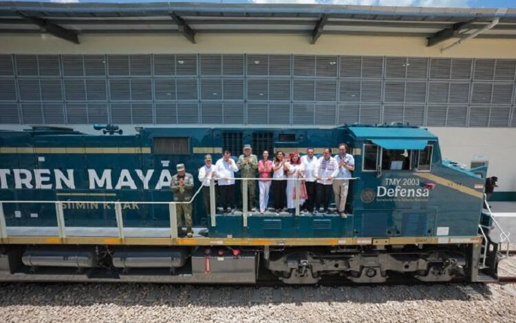 Presidenta Claudia Sheinbaum Anuncia Llegada de Las Primeras 12 Locomotoras del Tren Maya de Carga; Se Inaugura en 2027