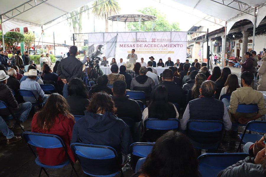 Realiza Segobh Mesas de Acercamiento de Bienestar y Paz en Huasca de Ocampo