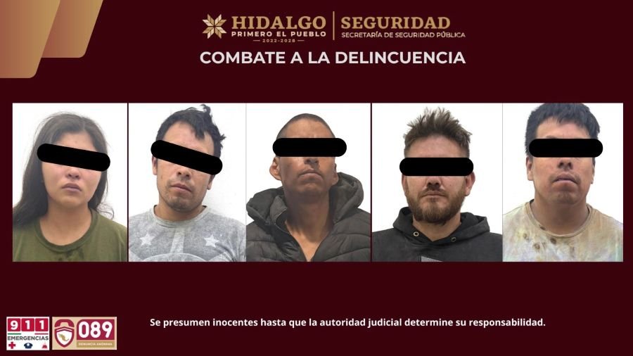 Desmantelan “Huachitúnel” y Detienen a Cinco Personas en Mineral de la Reforma