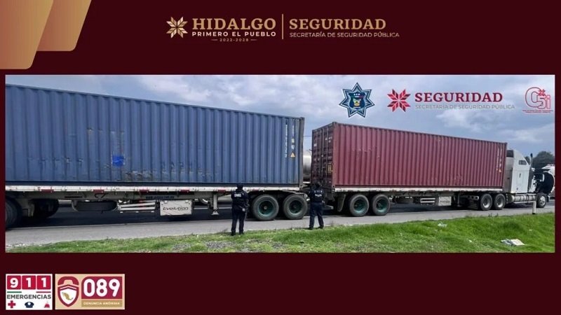 Respuesta Inmediata de la SSPH Permite Recuperar 64 Toneladas de Vino Robadas en Carretera Federal