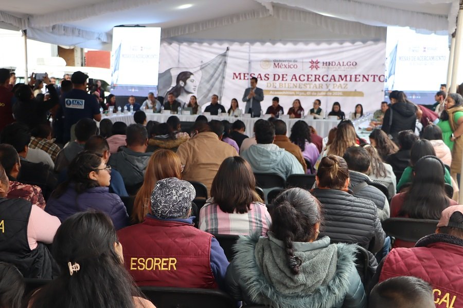 Secretaría de Gobierno abre diálogo en Acaxochitlán con las Mesas de Acercamiento de Bienestar y Paz