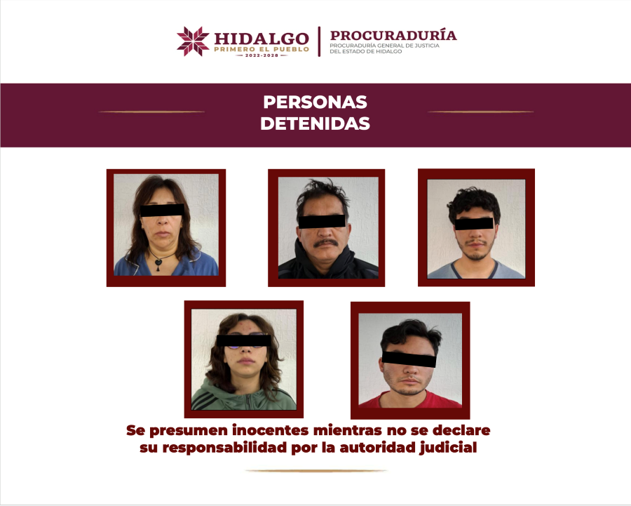 En Pachuca de Soto, AIC detiene por narcomenudeo a cinco personas