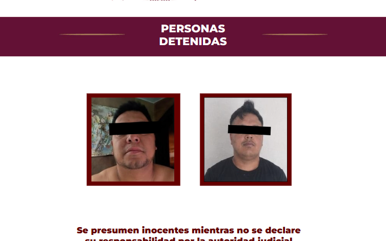En Tula de Allende mediante cateo se detuvo a dos personas y se aseguraron armas de fuego, narcóticos y vehículos