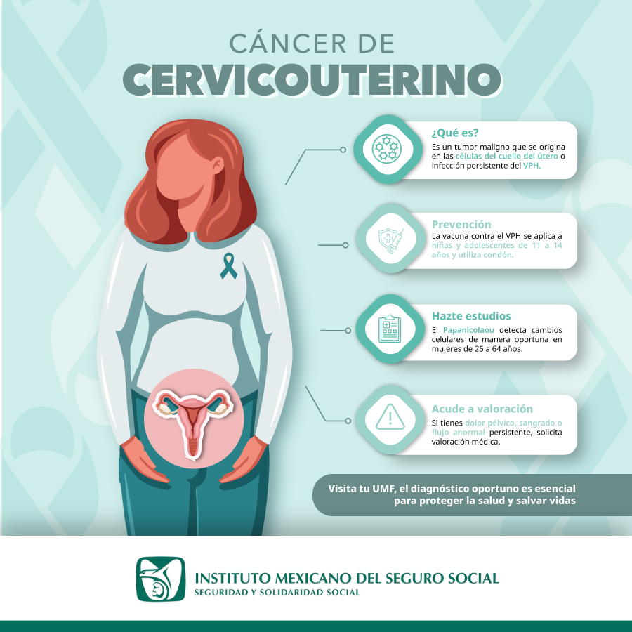 Invita IMSS Hidalgo a detección temprana de cáncer cervicouterino