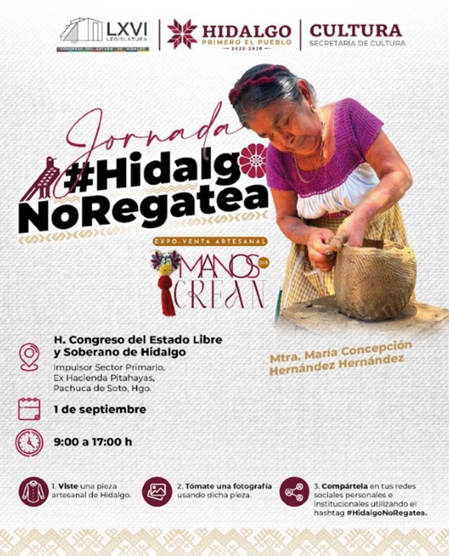 Secretaría de Cultura lleva al Congreso del Estado la campaña #HidalgoNoRegatea