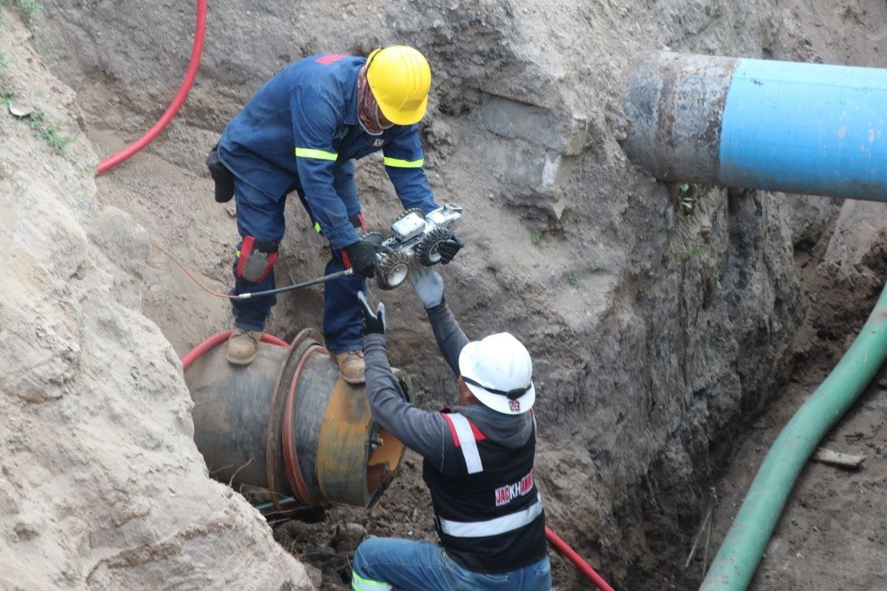 En Operación Línea de Alcantarillado Sanitario en el Barrio de San Juan Pachuca.