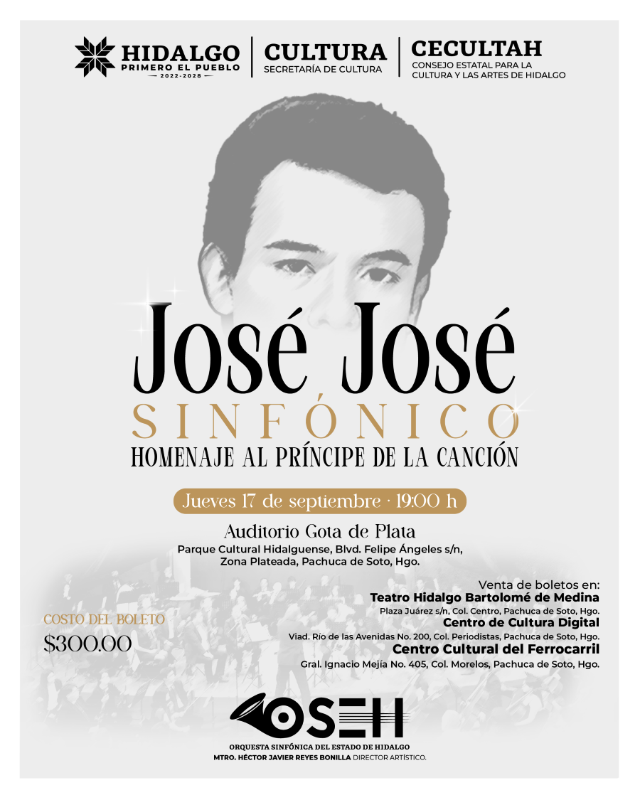 Homenaje a José José Recordará los Grandes Éxitos del Príncipe de la Canción