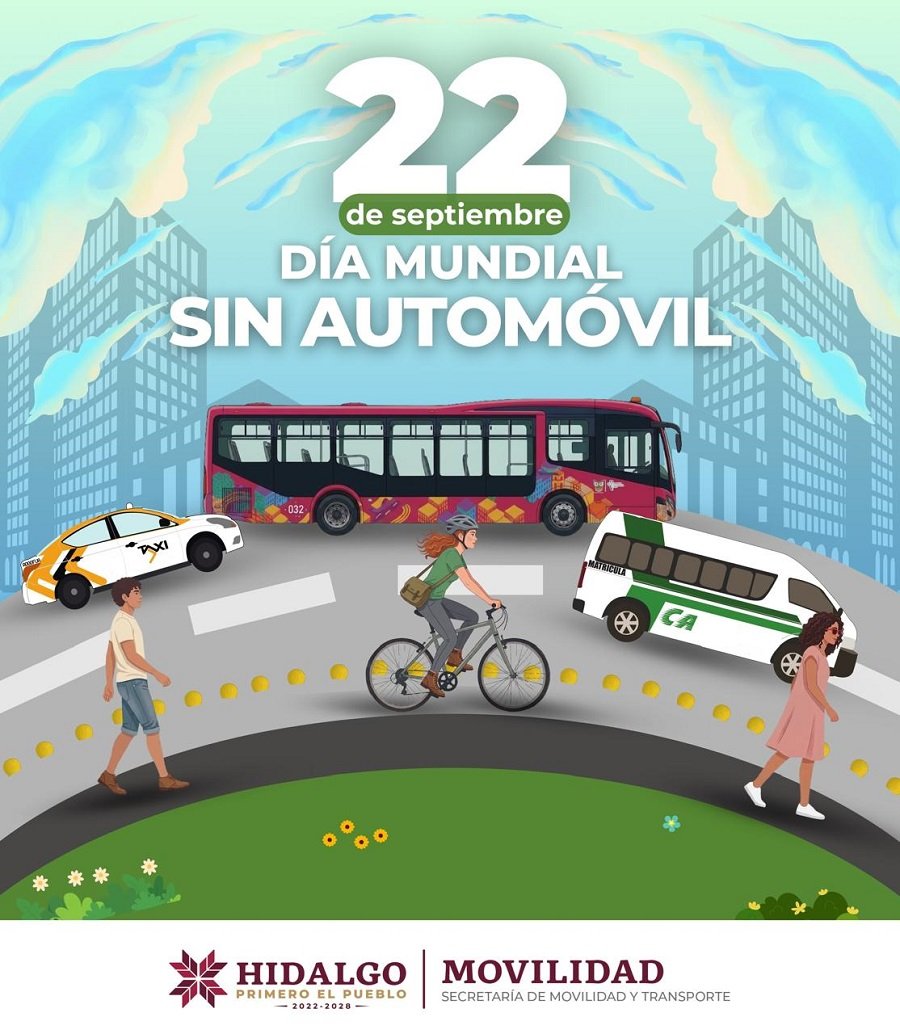 En el Día Mundial sin Automóvil, invita Semot a fomentar el respeto a la Jerarquía de la Movilidad