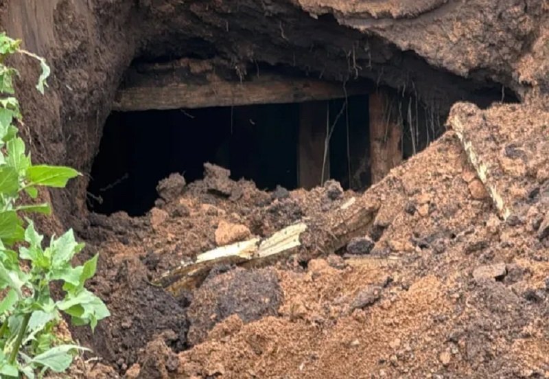 FGR, PEMEX y PC Municipal Destruyen Un Huachitunel en la Zona del Bulevar Santa Catarina, a la Altura de la Loma en Pachuca