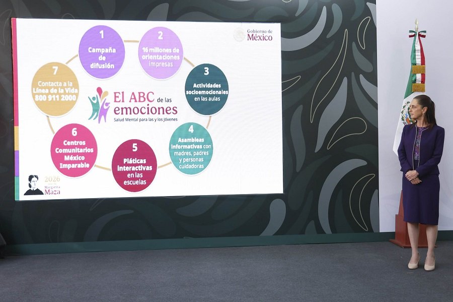 Presidenta Sheinbaum Anuncia Inicio de Abc de las Emociones Para 6.8 Millones de Adolescentes