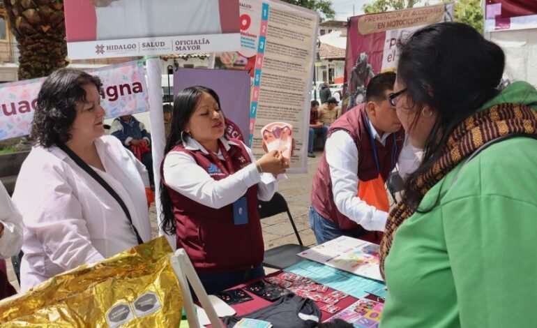 SSH acerca servicios de salud a Acaxochitlán