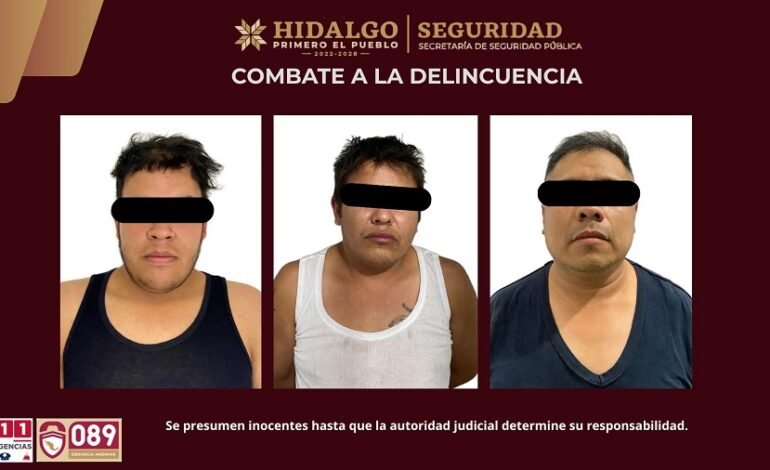 SSPH Detiene a Tres Hombres y Recupera Tractocamión Robado Con 24 Toneladas de Polímero Industrial