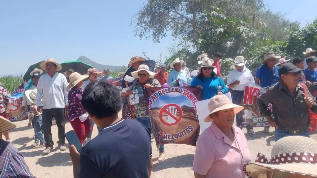 Rechazo al relleno sanitario de Tula con más de 12 mil firmas