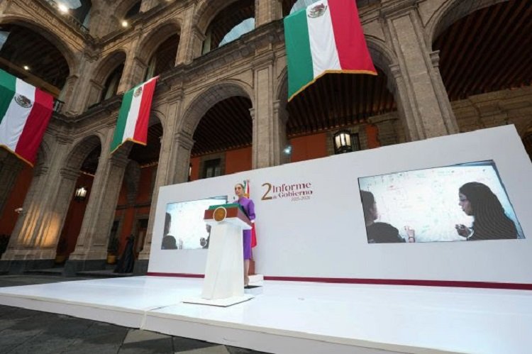 Destaca Sheinbaum en su 2º Informe Los Proyectos Estratégicos de su Gobierno en el   Estado de Hidalgo.