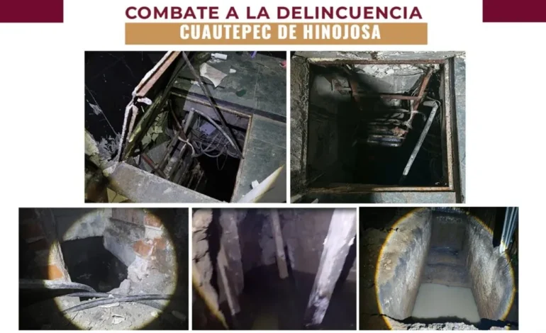 Hallan Túnel Oculto Durante Operativo SSPH, al Desmantelar Laboratorio Clandestino en Hidalgo