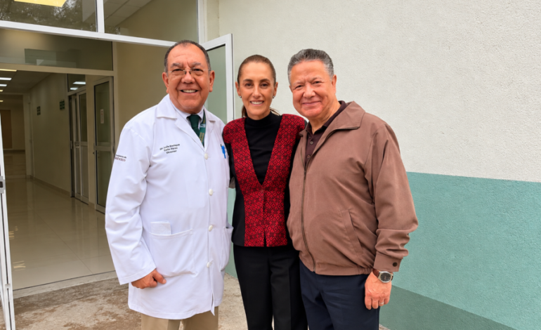 Menchaca Acompaño a Sheinbaum en el Inicio la Gira Nacional de Salud en Metztitlán