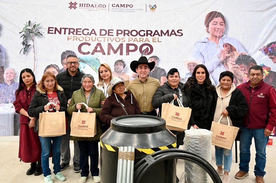 Saderh entrega apoyos productivos a 476 agro productores