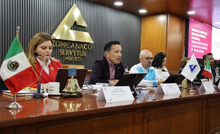 Presenta SEDECO ante la Concanaco ServyTur a Hidalgo como el nuevo referente logístico e industrial de México