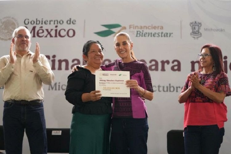 “Si Las Mujeres Nos Unimos, No Hay Nada Que Nos Detenga”: Presidenta Claudia Sheinbaum Al Cumplir Meta de 56 Mil 500 Créditos Finabien en Michoacán Para Que Mujeres Emprendan